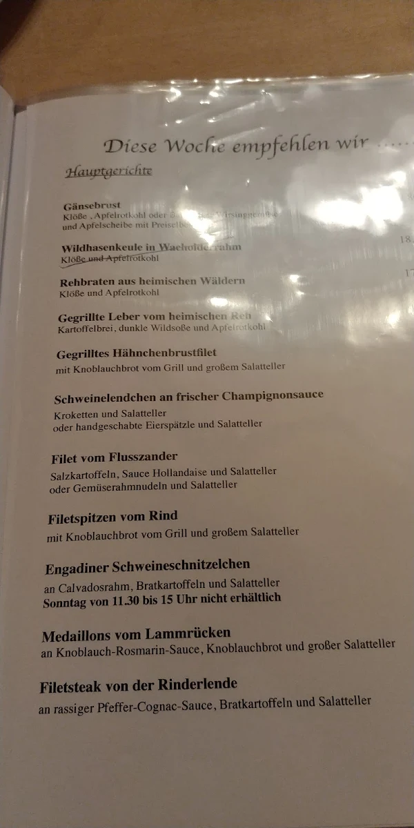 Speisekarte photo 1