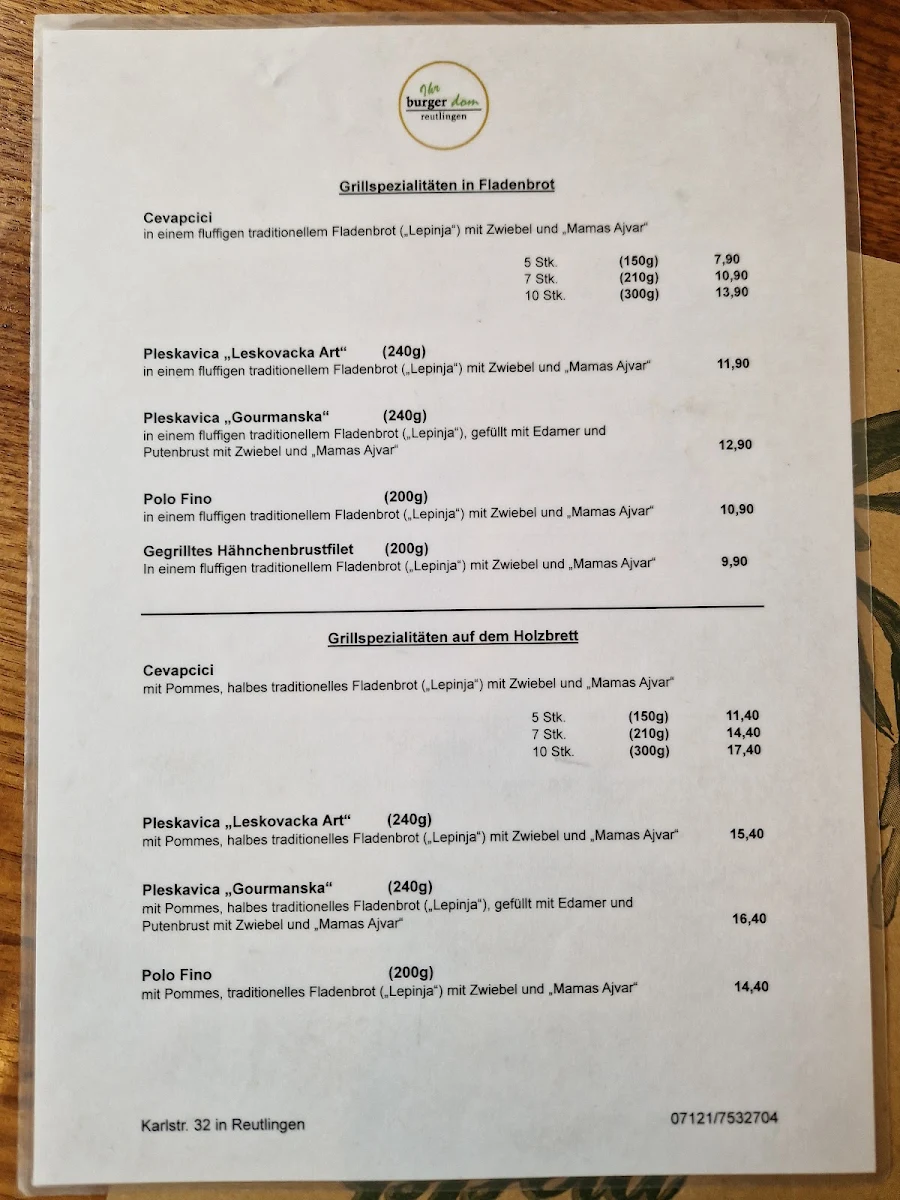 Speisekarte photo 4