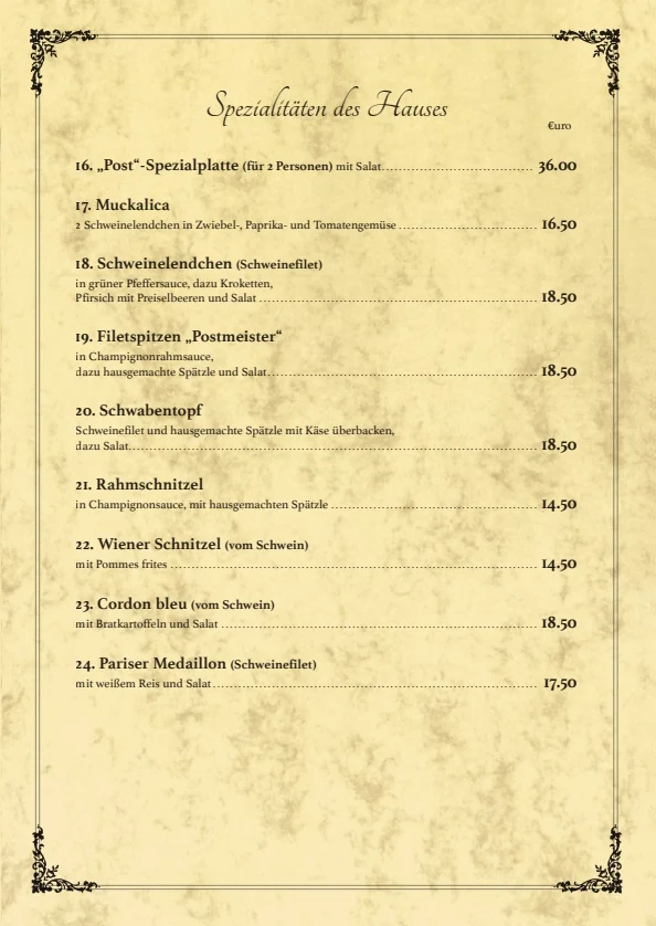 Speisekarte photo 4