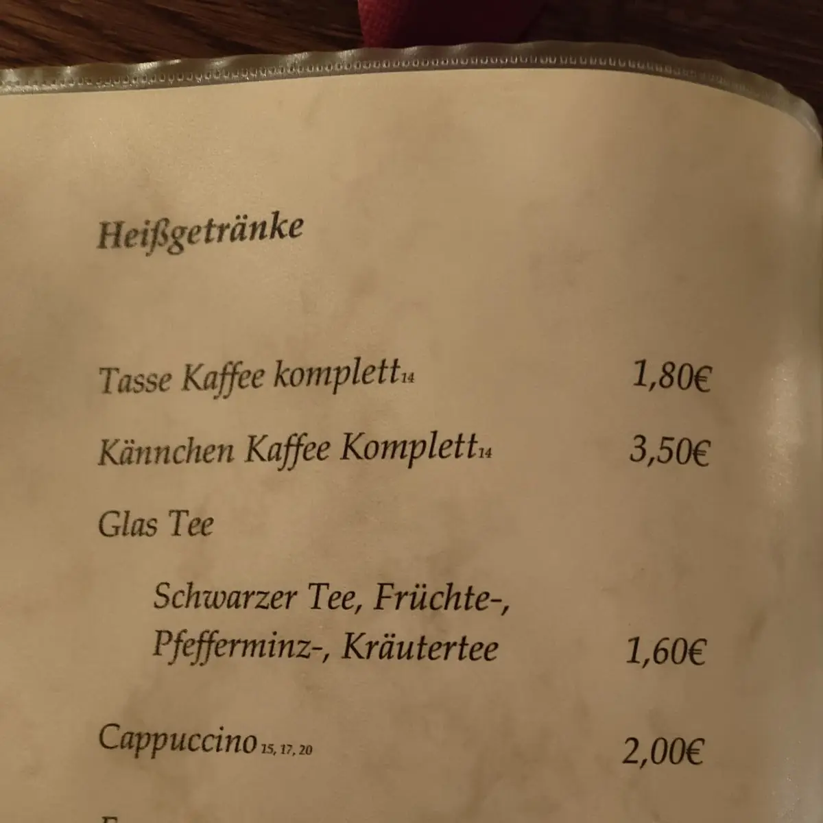 Speisekarte photo 3