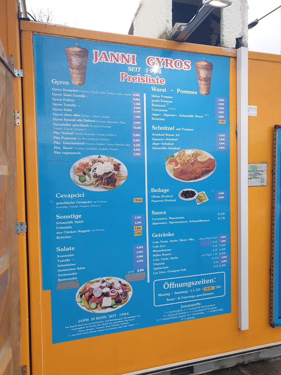 Speisekarte, Jannis Gyros