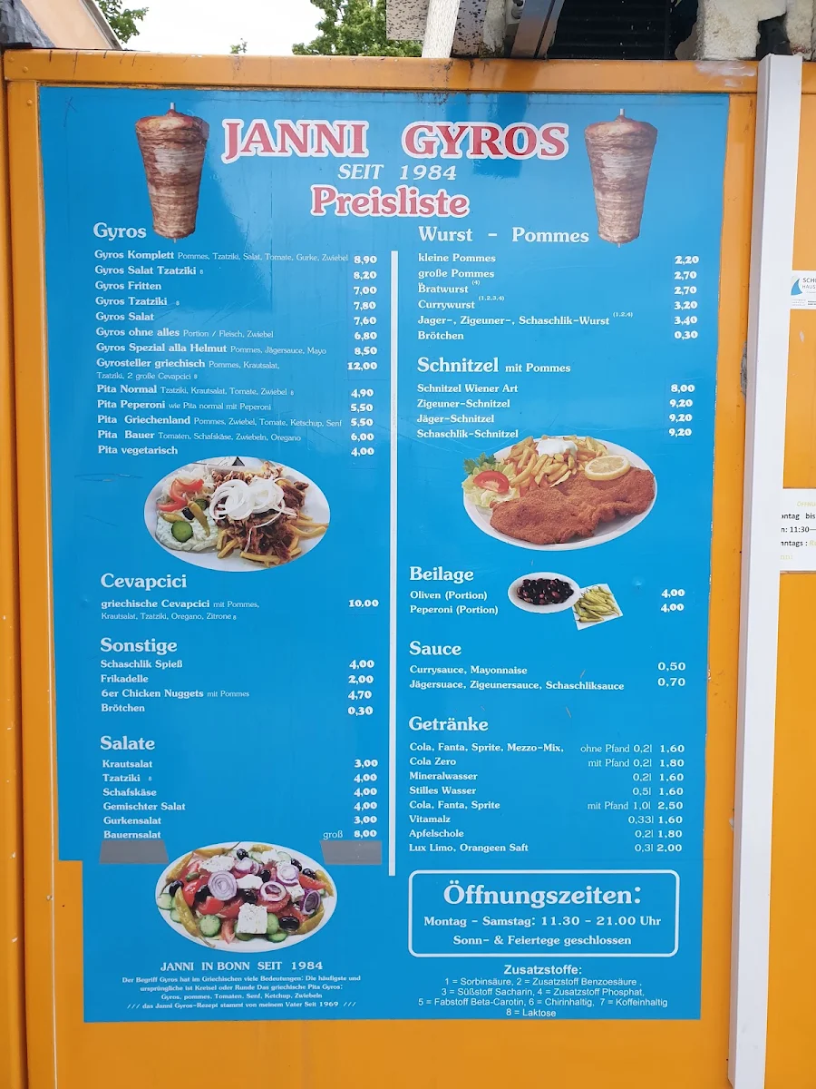 Speisekarte, Jannis Gyros