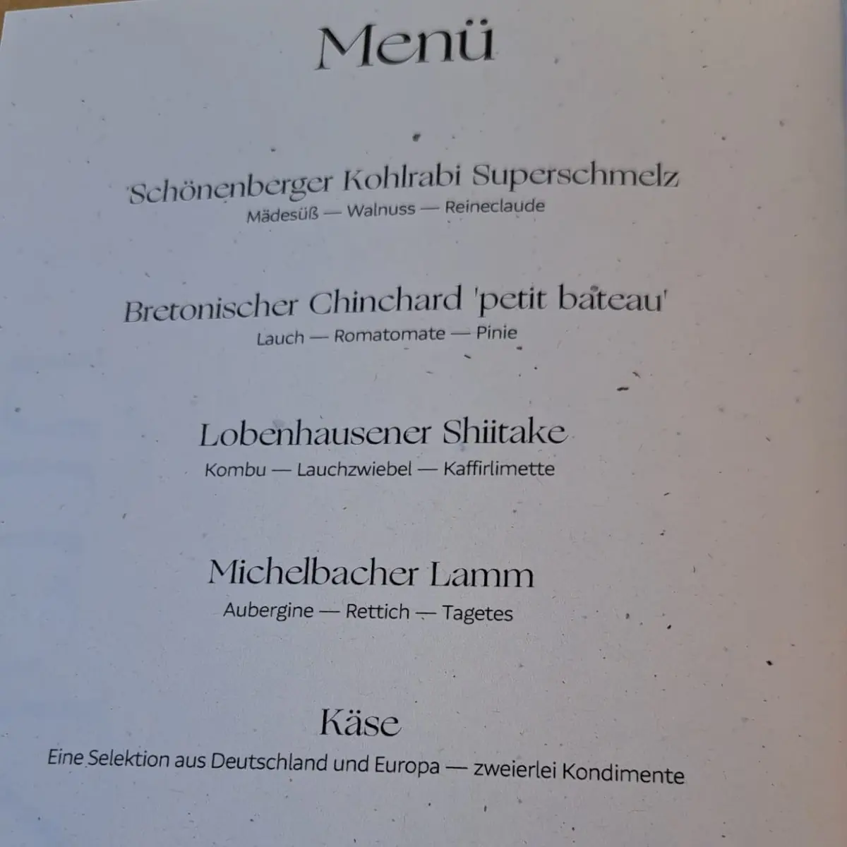 Speisekarte photo 2