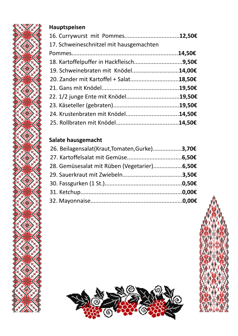 Speisekarte photo 1