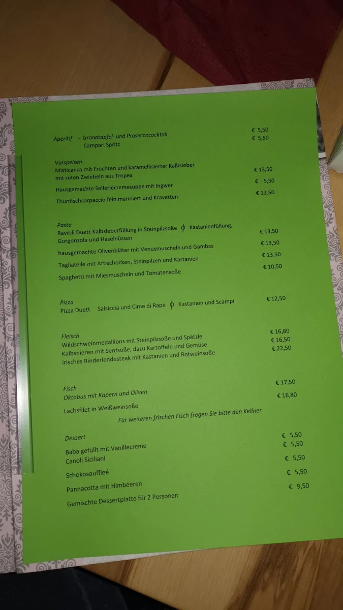 Speisekarte photo 3