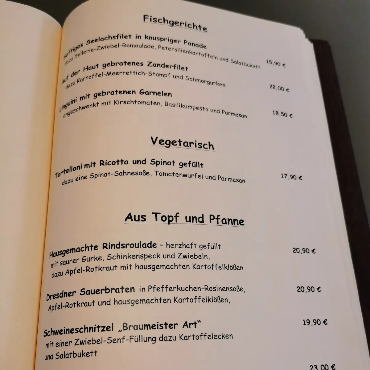 Speisekarte photo 1
