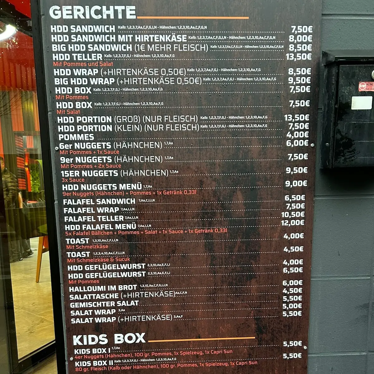 Speisekarte photo 1
