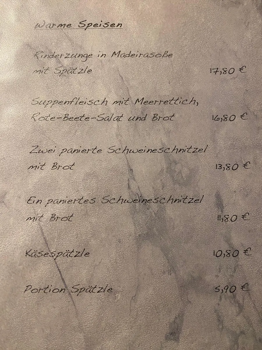 Speisekarte photo 1