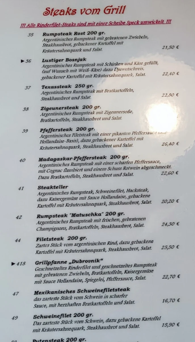 Speisekarte photo 3
