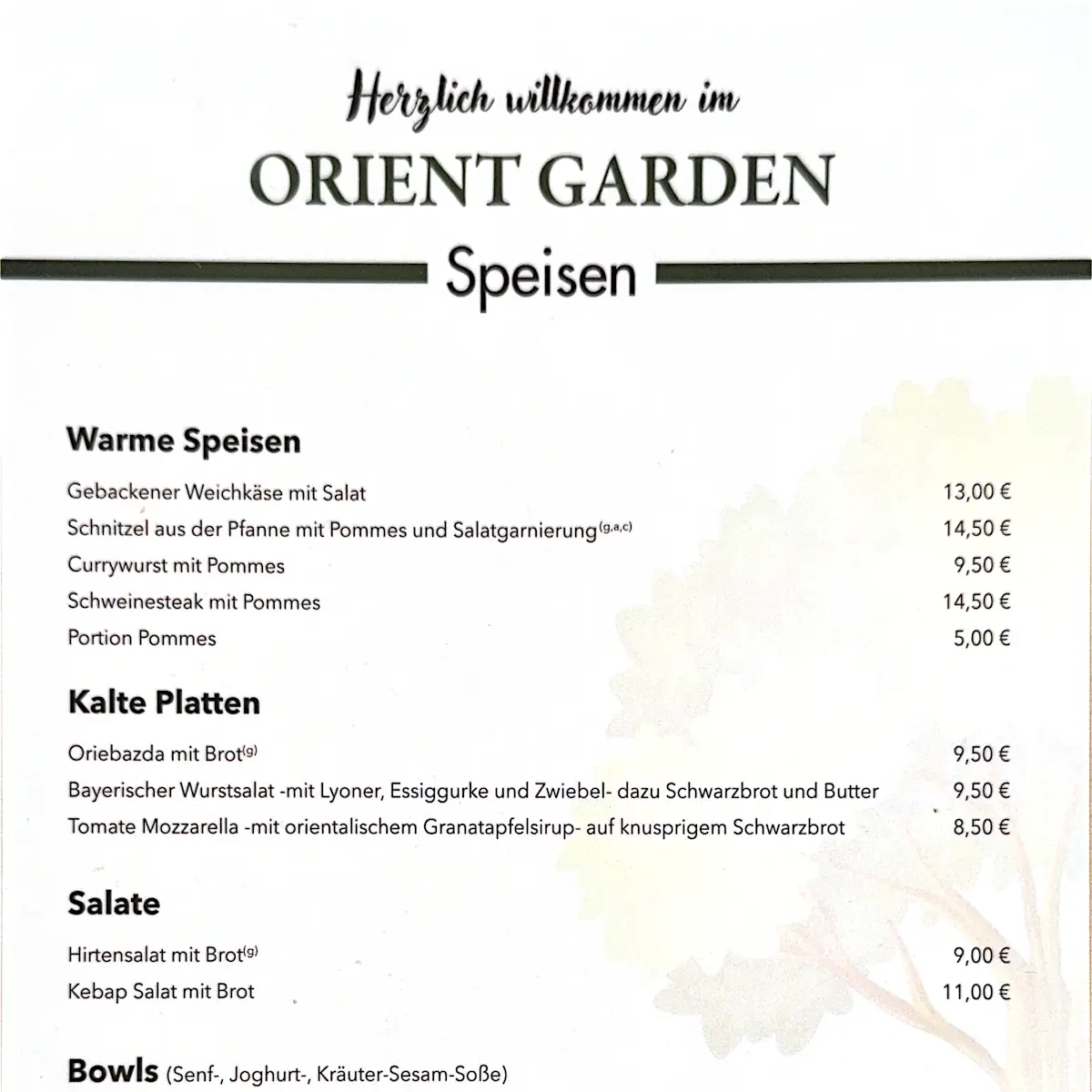 Speisekarte photo 2