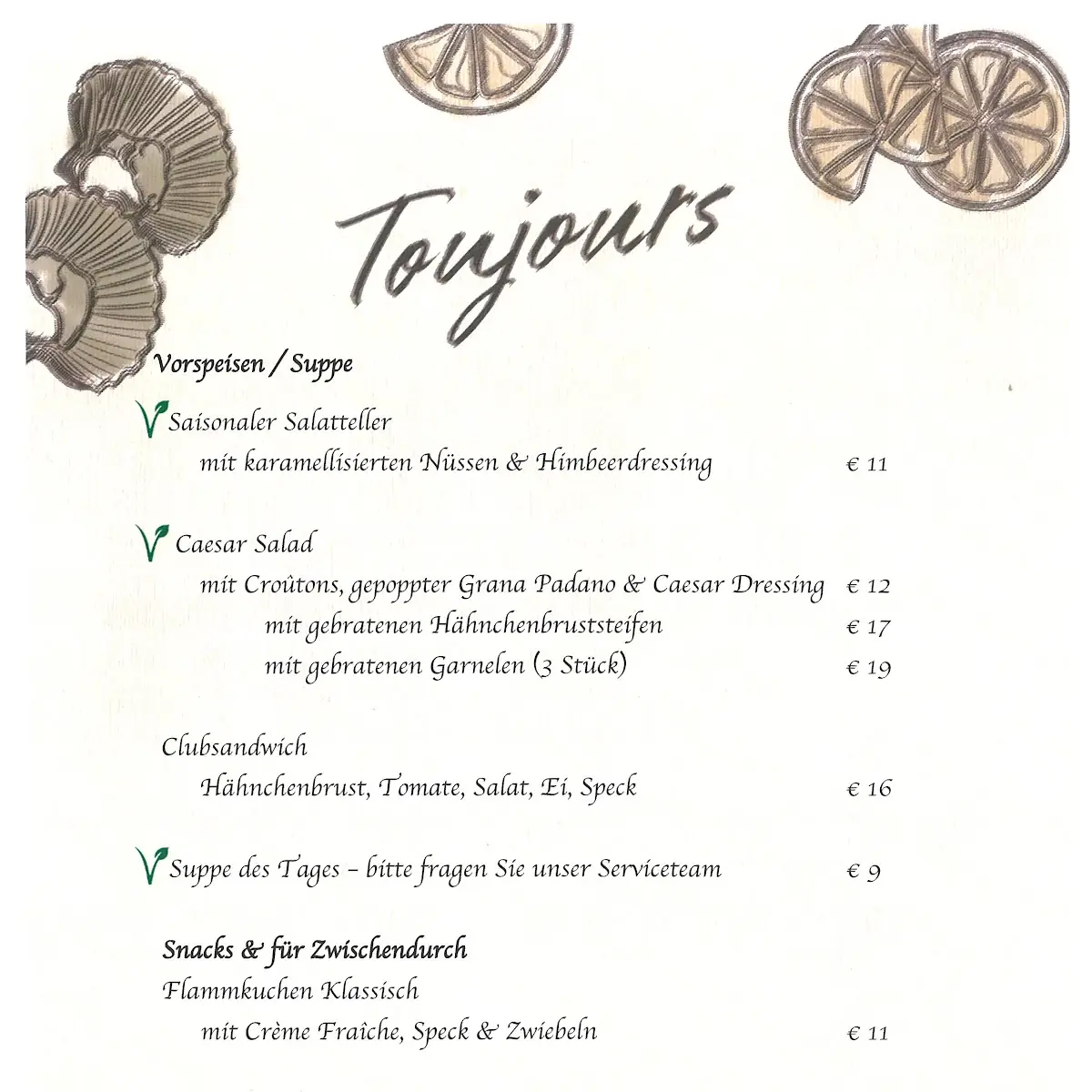 Speisekarte photo 3
