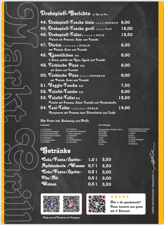 Speisekarte photo 1