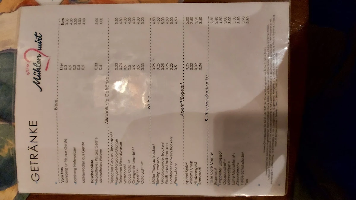 Speisekarte photo 9