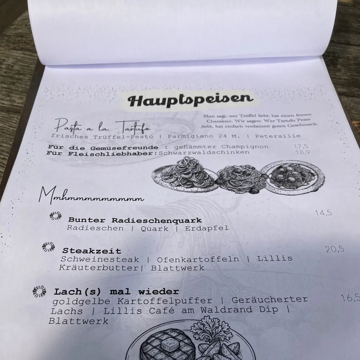 Speisekarte, Lilli's