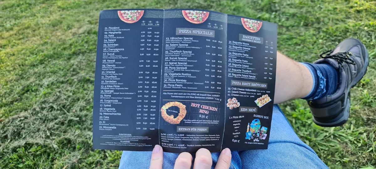 Speisekarte, PizzaBroZ Steinofenpizza Sarstedt