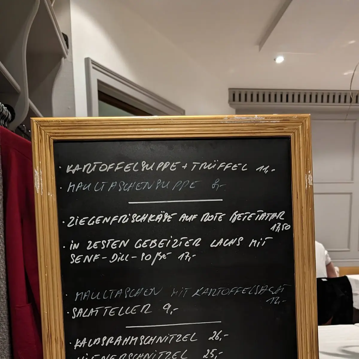 Speisekarte, Zum Goldenen Lamm - Britsch Gaststätten GmbH