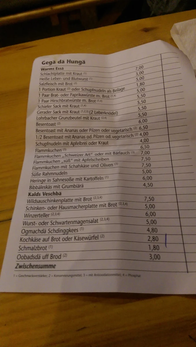 Speisekarte photo 3