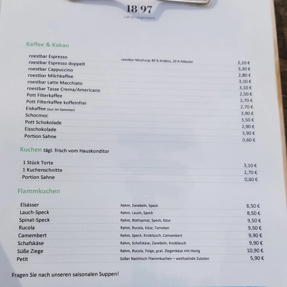 Speisekarte photo 1