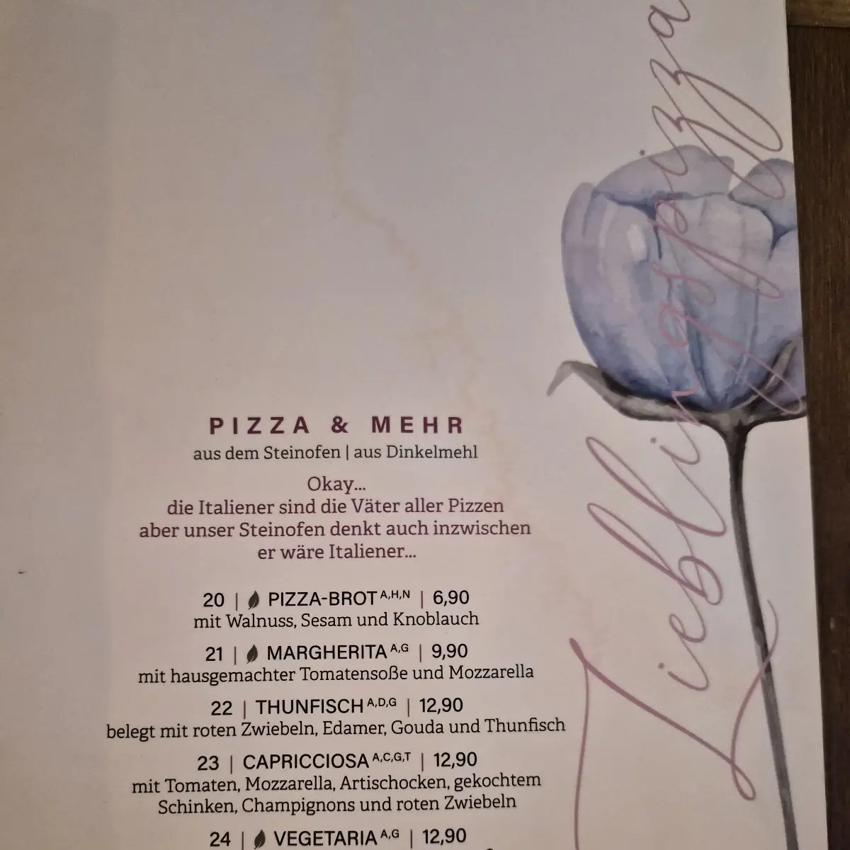 Speisekarte photo 2