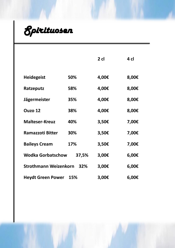 Speisekarte photo 5