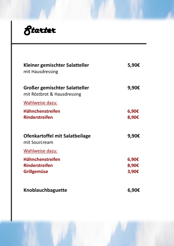 Speisekarte photo 8