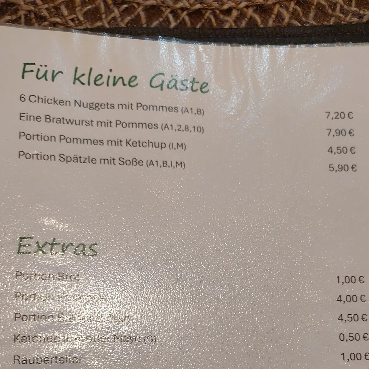Speisekarte photo 3