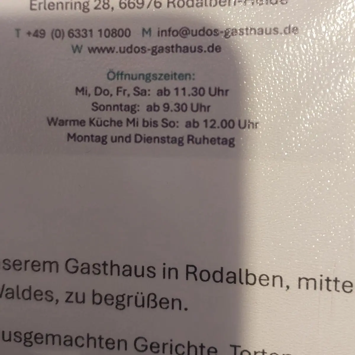 Speisekarte photo 6
