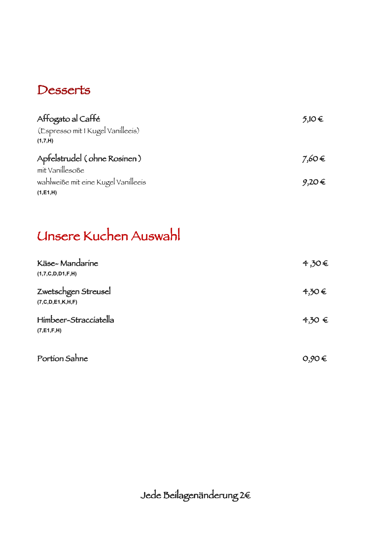 Speisekarte photo 6