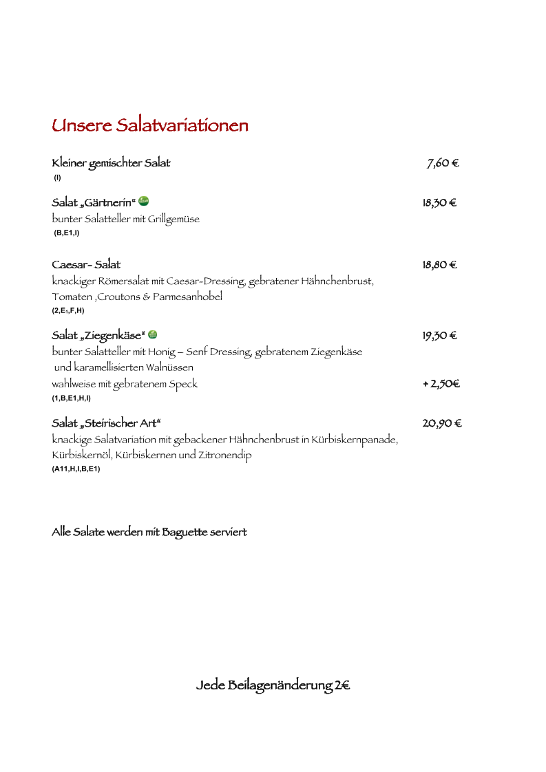 Speisekarte photo 8