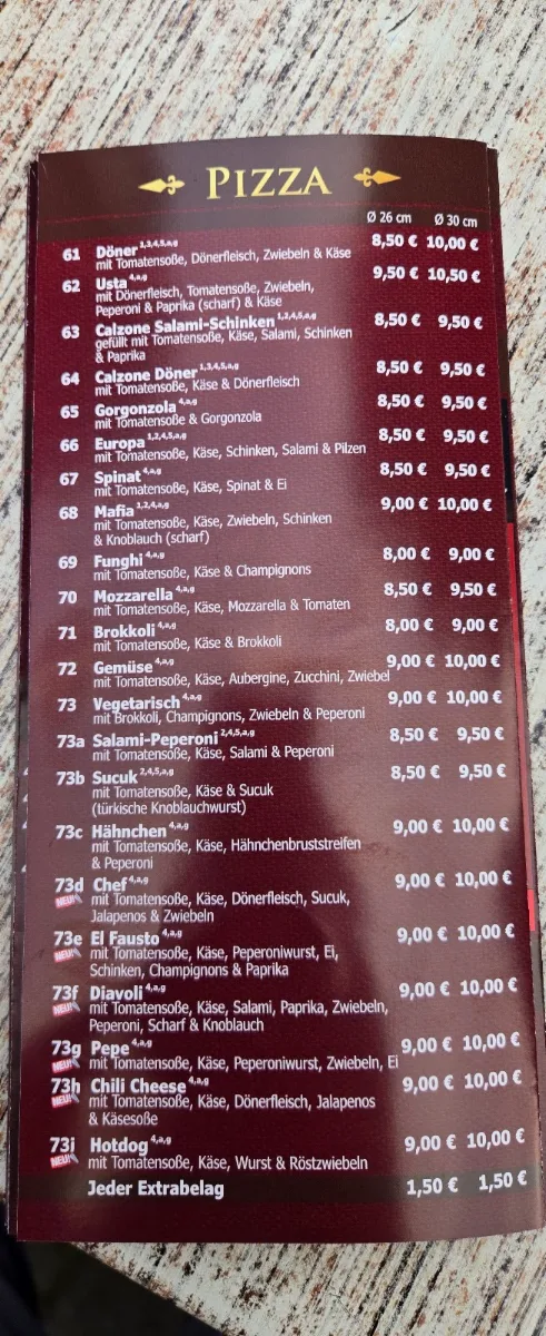 Speisekarte photo 5