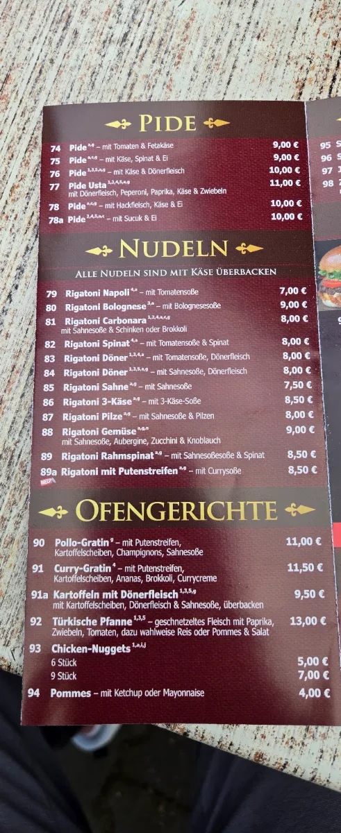 Speisekarte photo 8