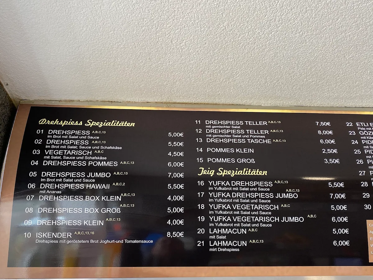 Speisekarte photo 5