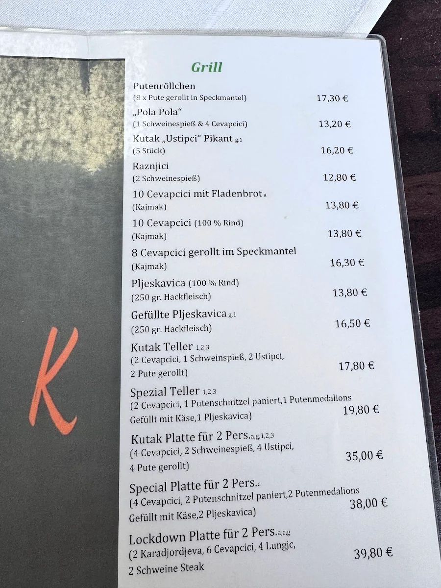 Speisekarte photo 1