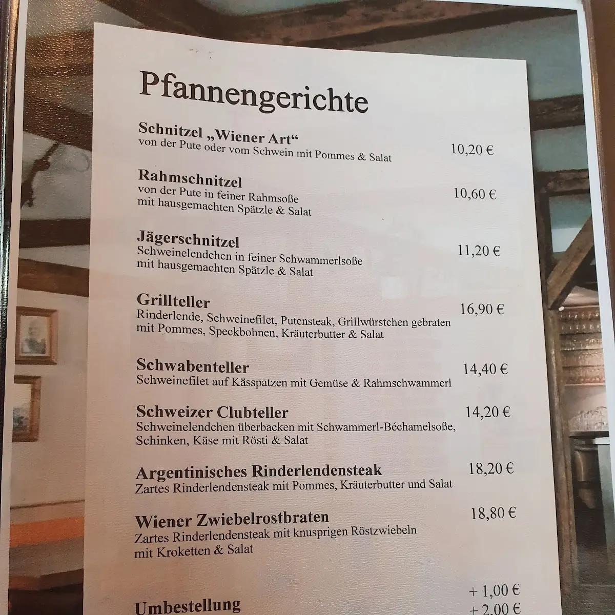 Speisekarte photo 2
