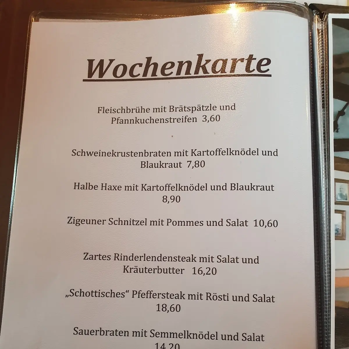 Speisekarte photo 3
