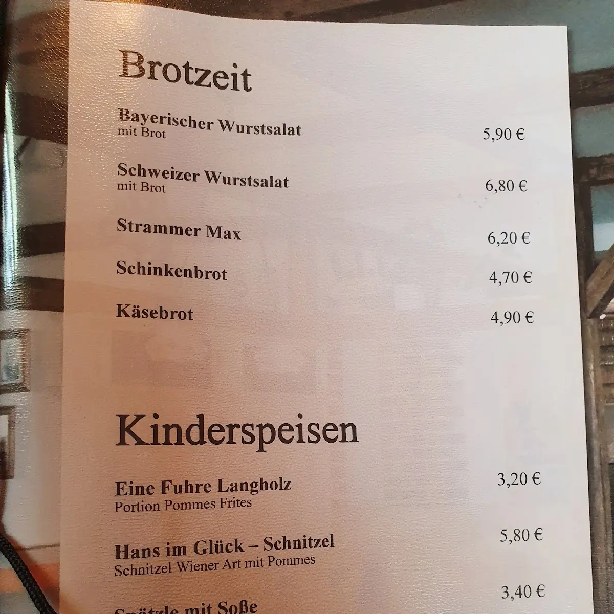 Speisekarte photo 5