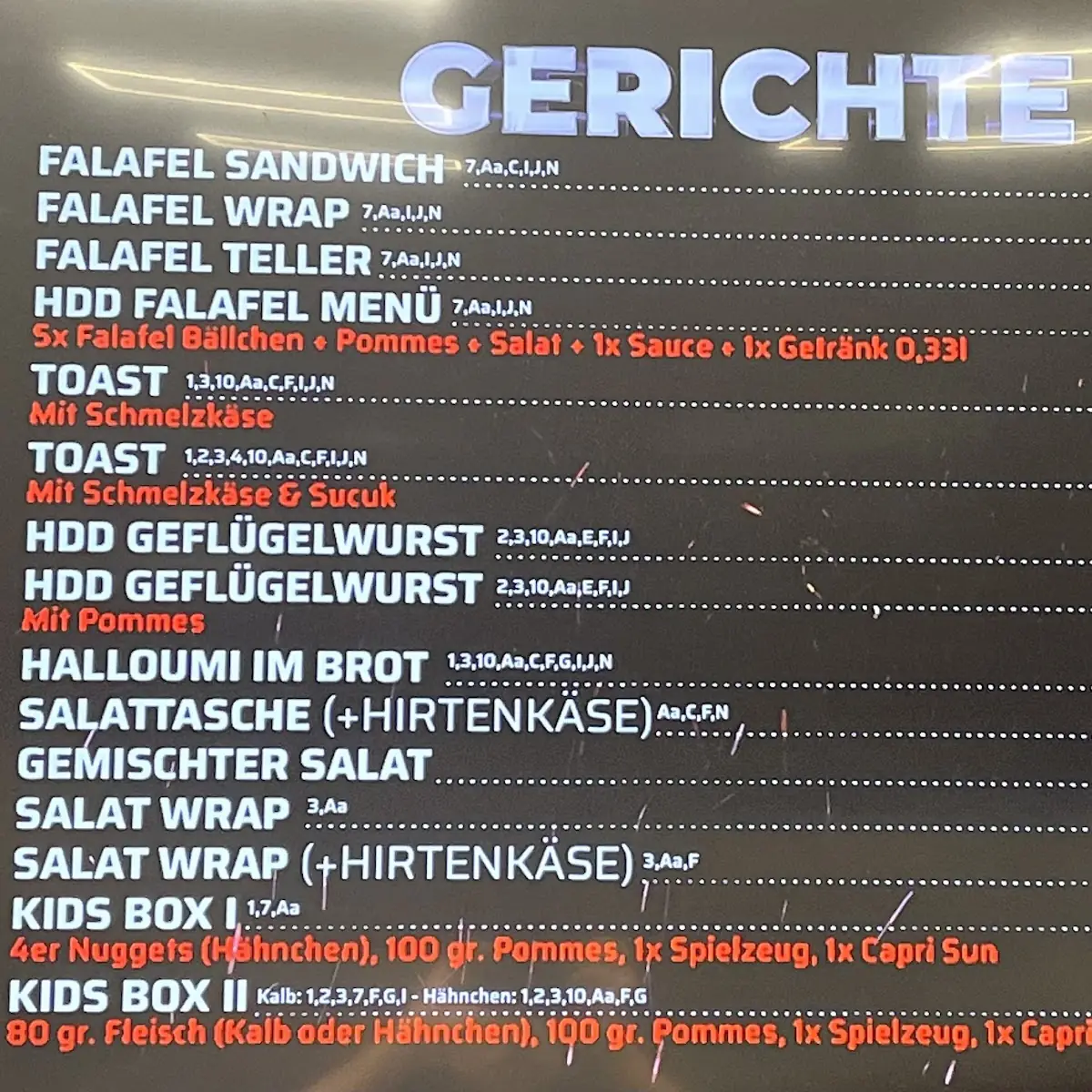 Speisekarte photo 2