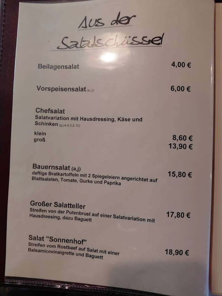 Speisekarte photo 5
