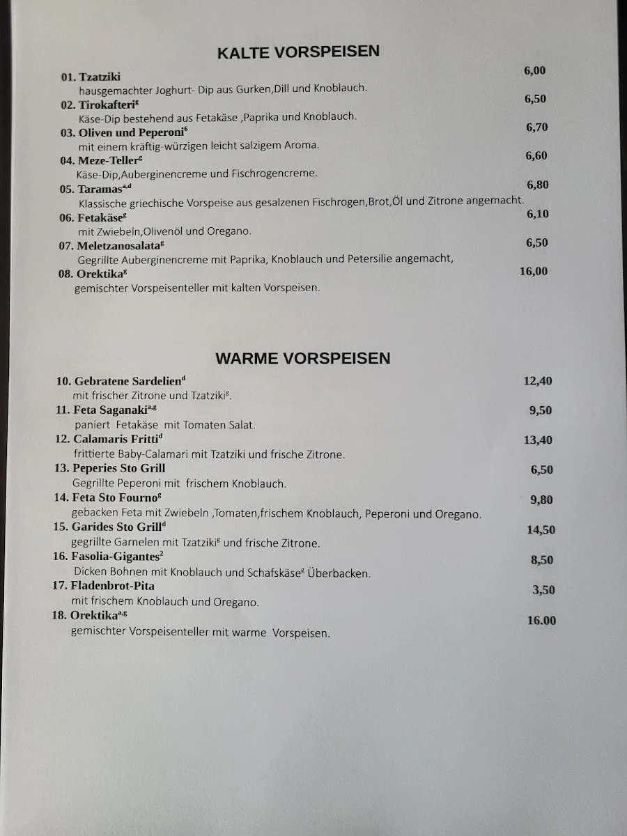 Speisekarte photo 2