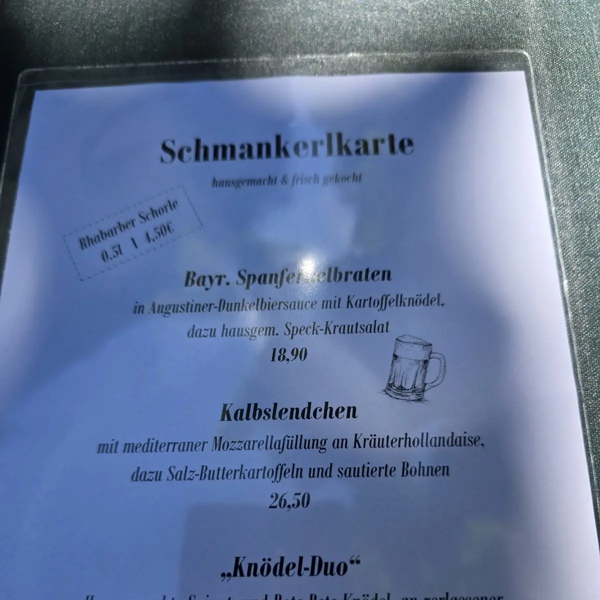 Speisekarte photo 1