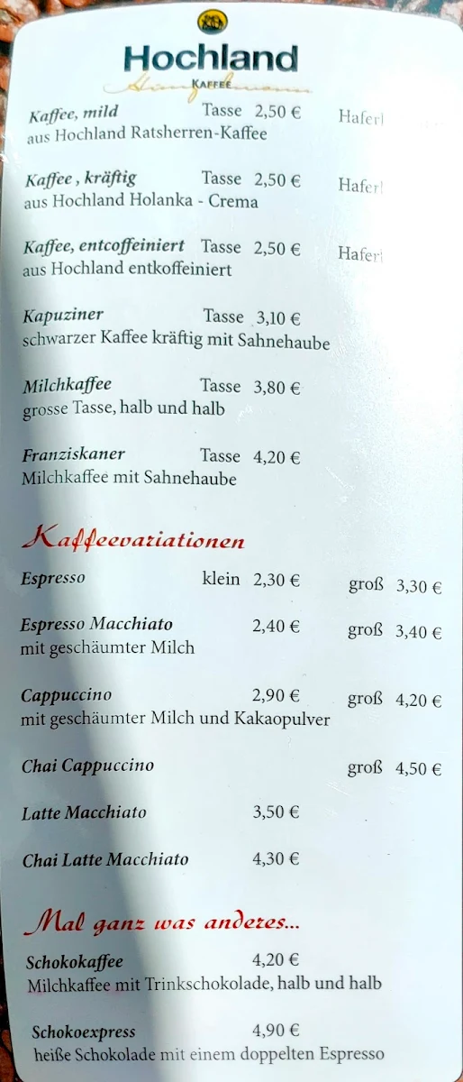 Speisekarte photo 4