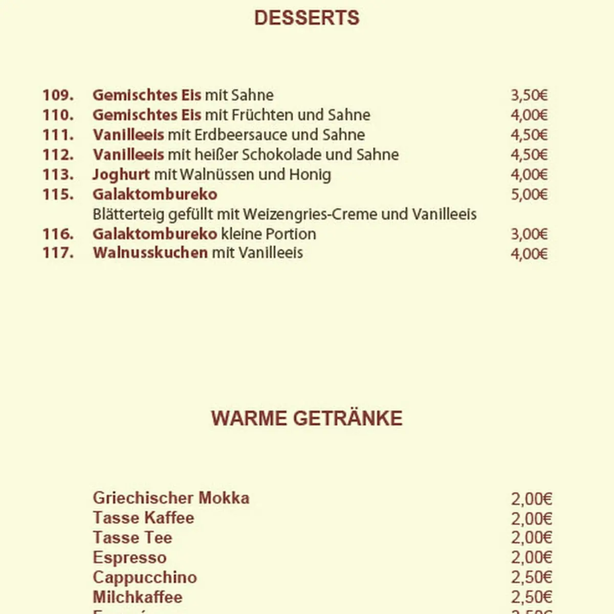 Speisekarte photo 10
