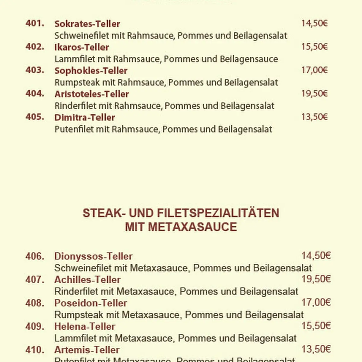Speisekarte photo 5
