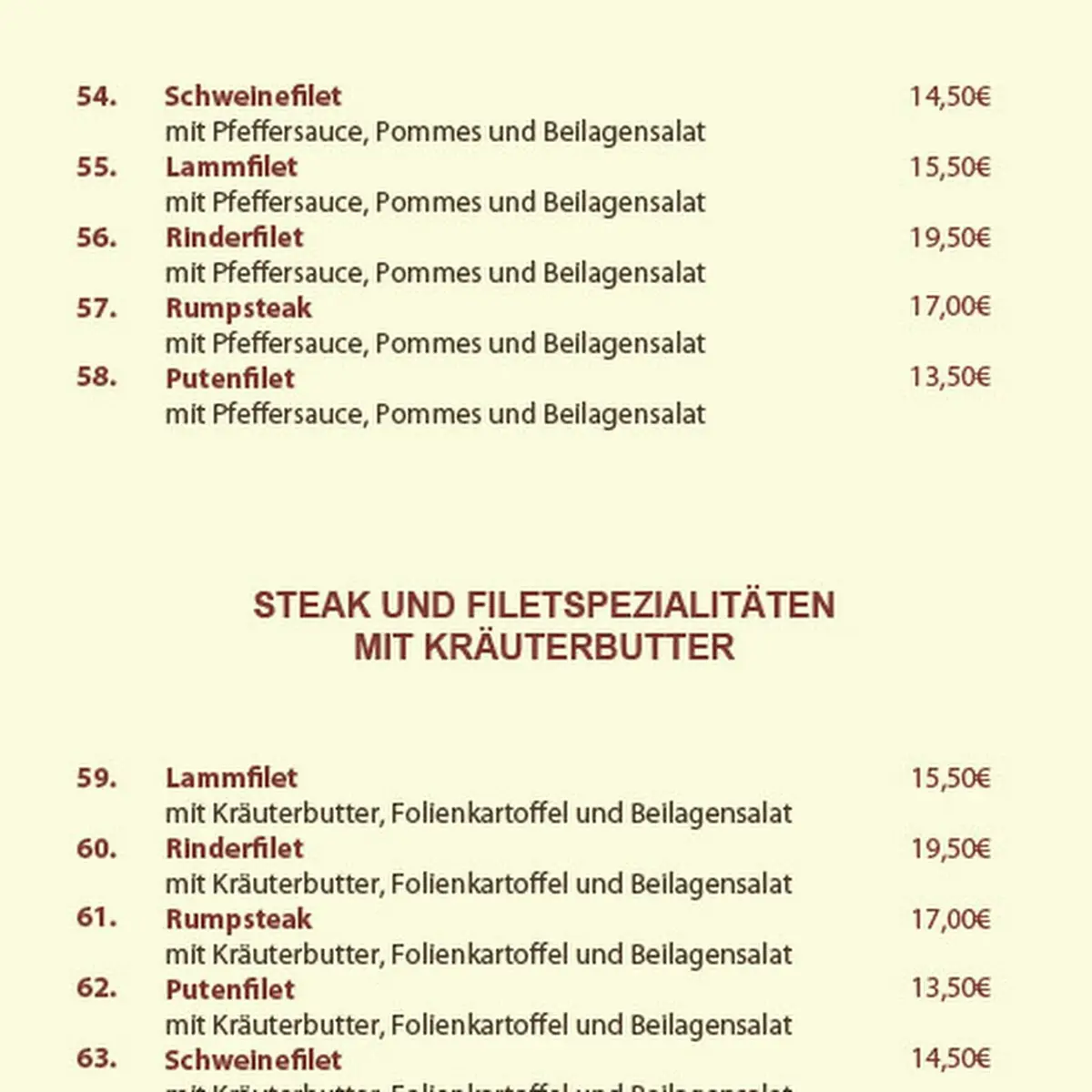 Speisekarte photo 6