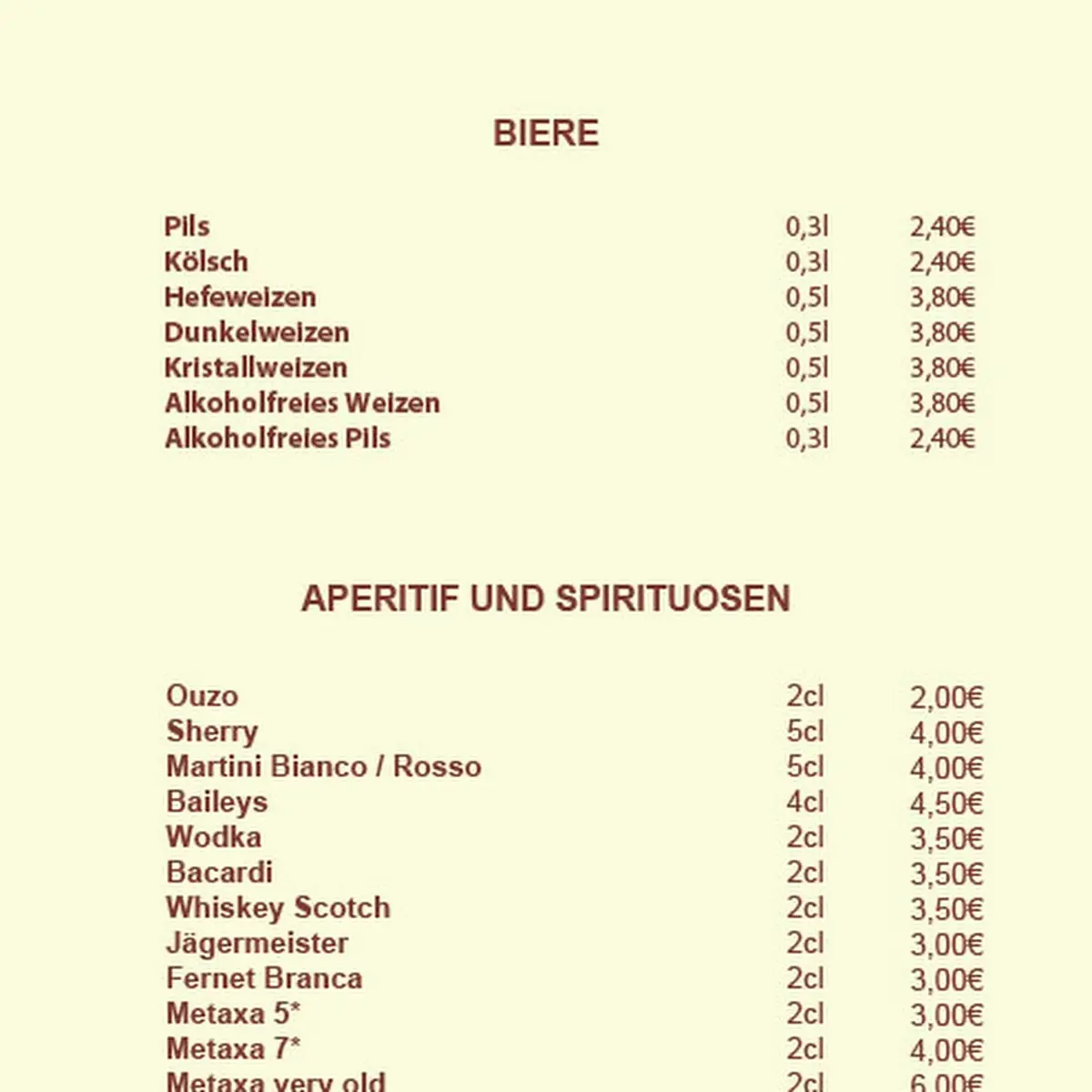 Speisekarte photo 9