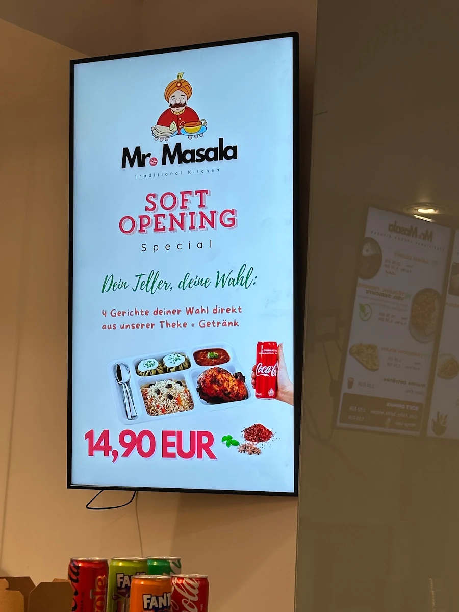 Speisekarte, Mr. Masala - Afghanisches Restaurant