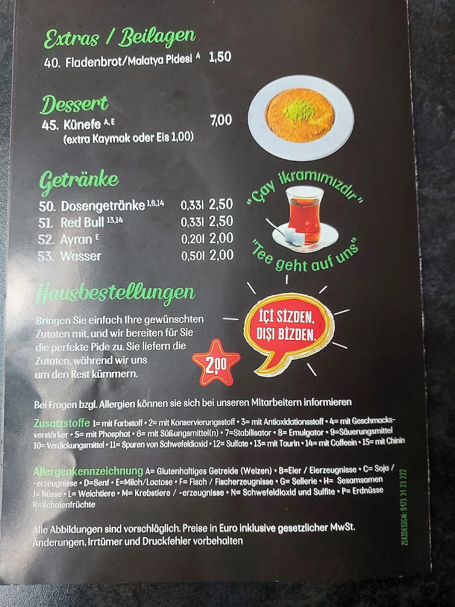 Speisekarte photo 2