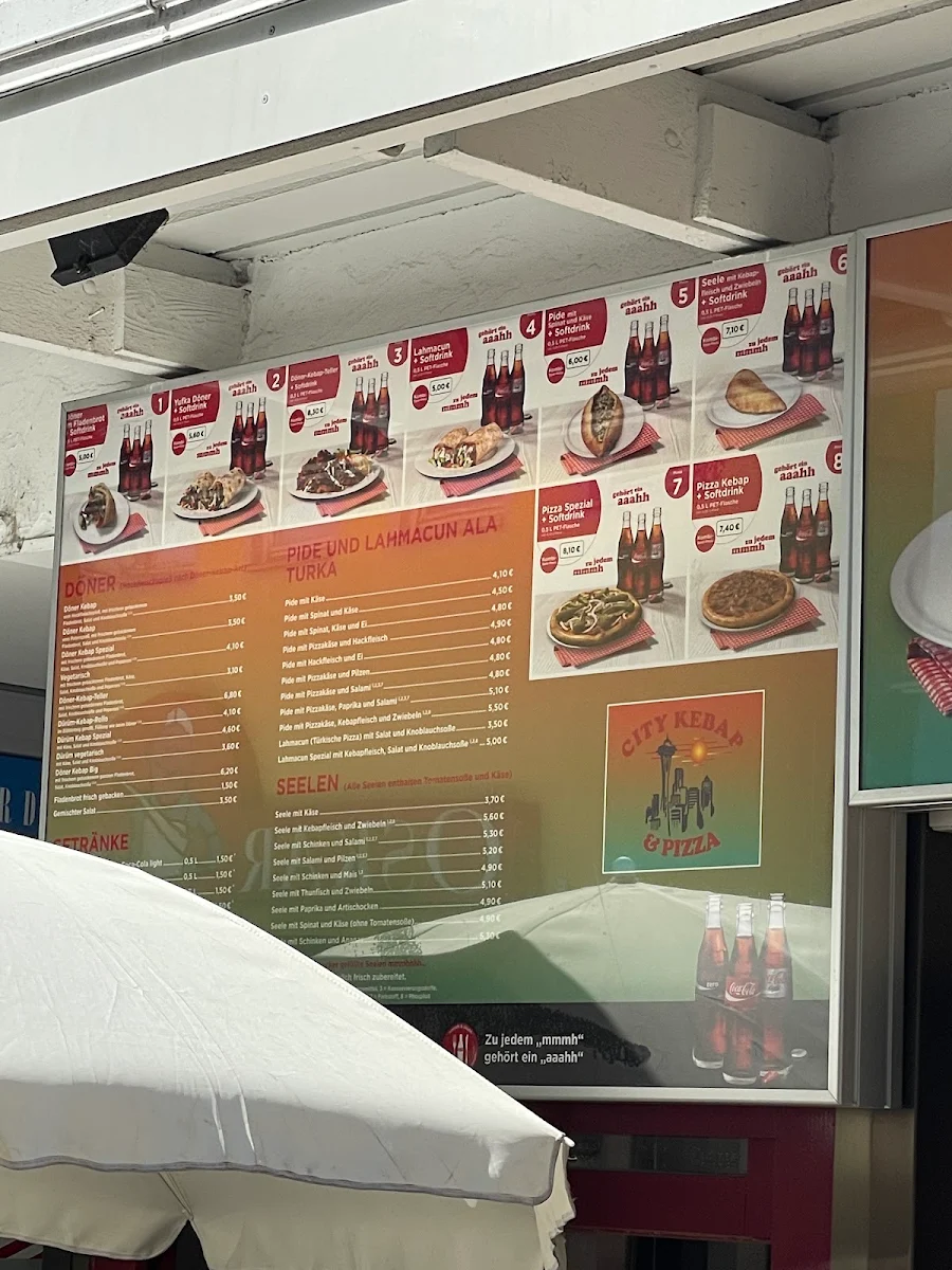 Speisekarte, City Kebap
