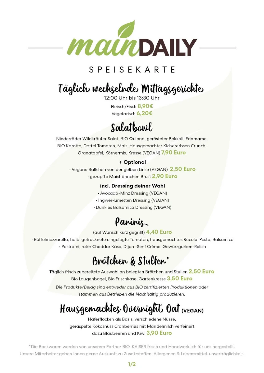 Speisekarte photo 2
