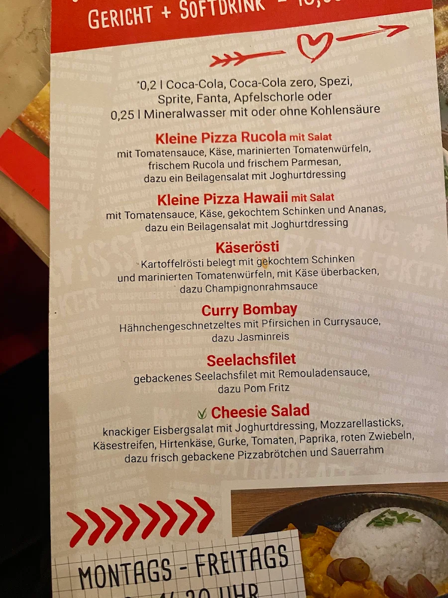 Speisekarte, Cafe Extrablatt Hannover Grupenstraße